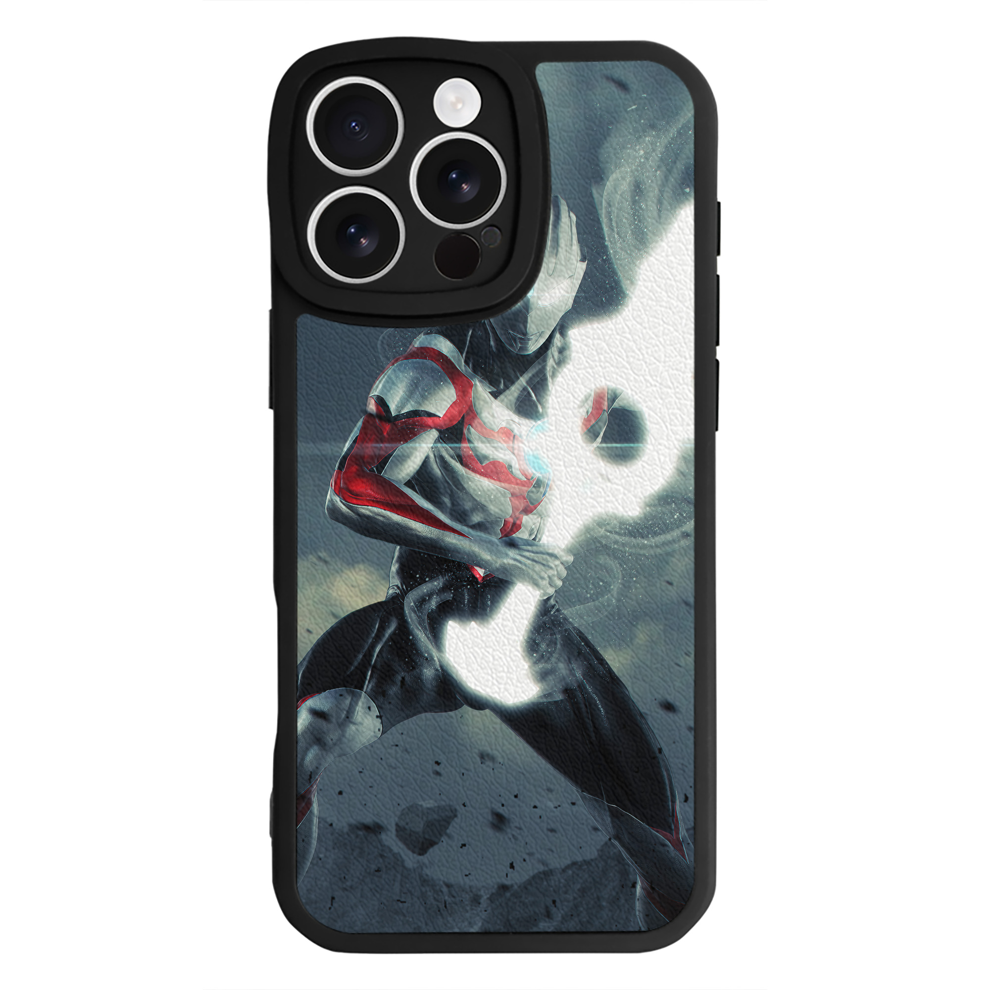 （画像用） ウルトラマン Ultraman 【iPhone 16シリーズ対応】シリコンスマホケース（レザー調） 材質：シリコン